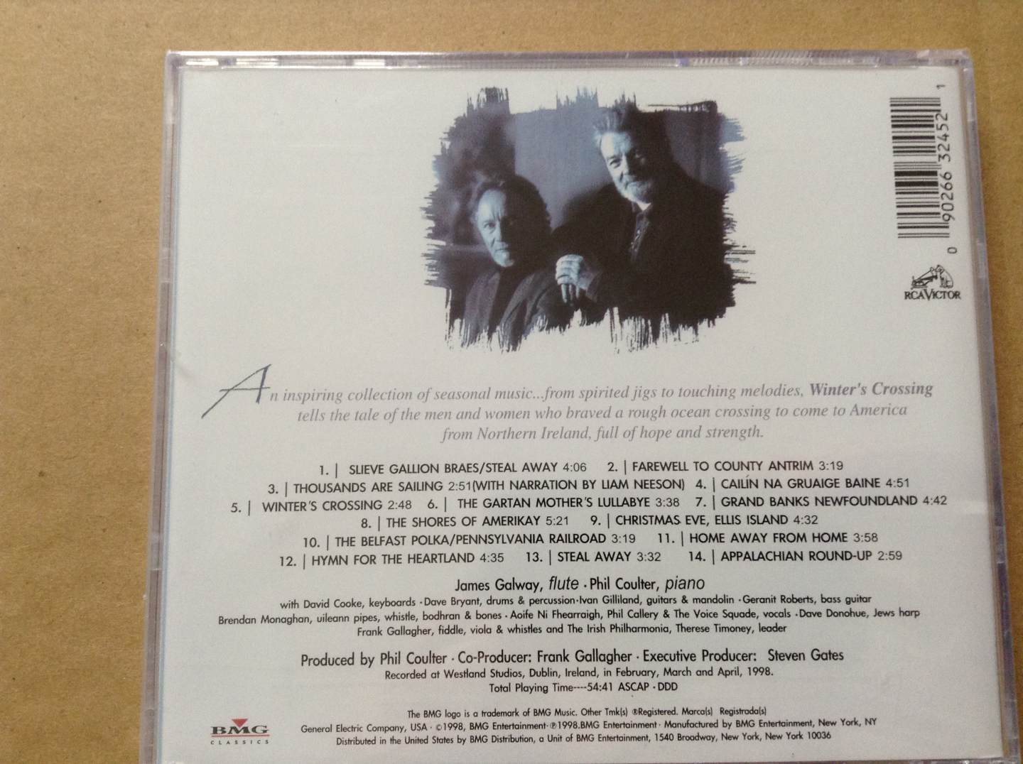 James Galway & Phil Coulter: Winter's Crossing穿越冬季/凱爾特人的大西洋遷徙血淚音樂紀(jì)實(shí)（京東專賣） 曬單實(shí)拍圖