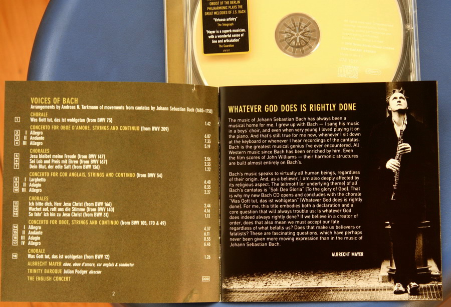進(jìn)口CD 巴赫：雙簧管變奏曲（CD） 曬單實(shí)拍圖