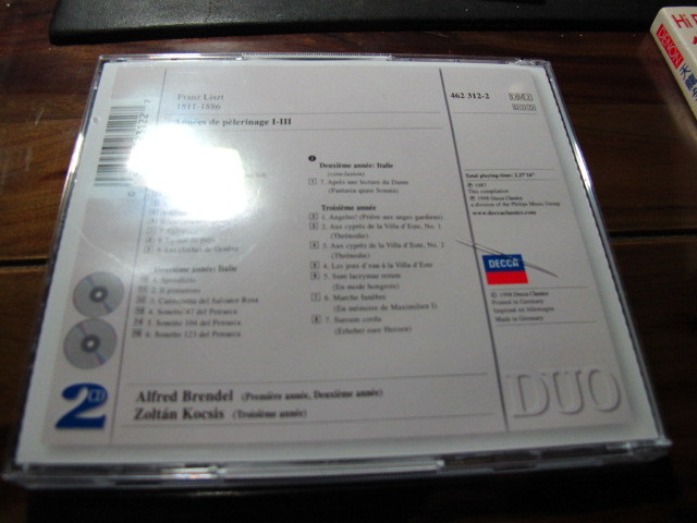 進(jìn)口CD 李斯特：旅游歲月（2CD） 曬單實(shí)拍圖