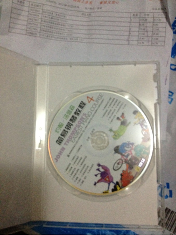 約翰湯普森簡易鋼琴教學(xué)4（VCD） 曬單實(shí)拍圖