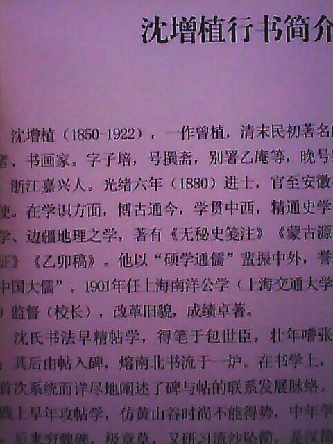 歷代法書(shū)善字精賞·行書(shū)：沈增值選字 曬單實(shí)拍圖