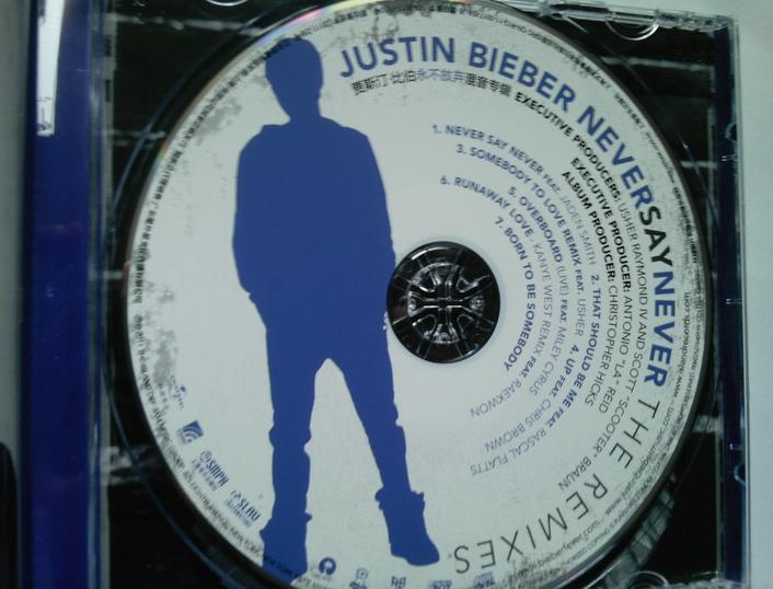 賈斯汀·比伯混音專(zhuān)輯：永不放棄（CD） 曬單實(shí)拍圖