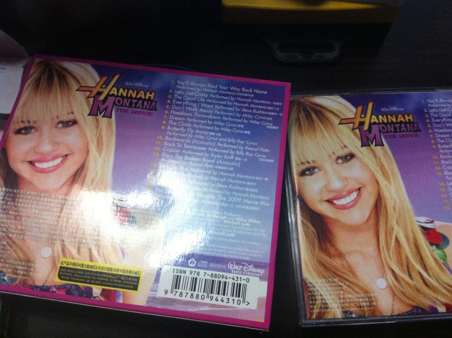 ：漢娜&middot;蒙塔納電影原聲帶（CD） 曬單實(shí)拍圖