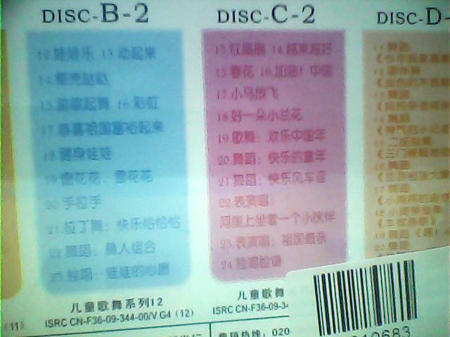 全國幼兒獲獎歌舞（真人版）（4VCD） 曬單實拍圖