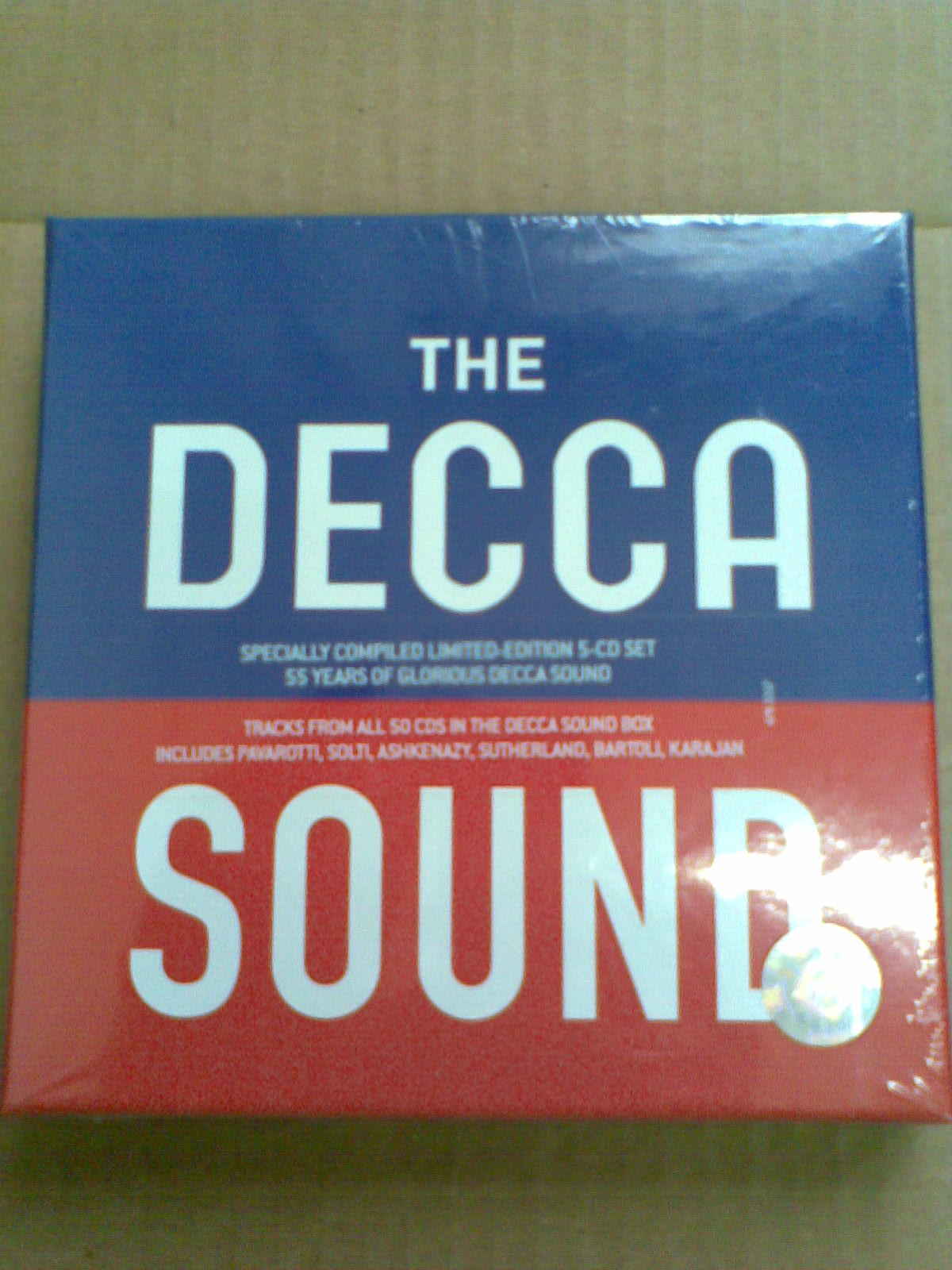 進(jìn)口CD DECCA 卡拉揚指揮倫敦交響樂(lè )團，帕瓦羅蒂等：莫扎特等：迪卡之聲（5CD） 曬單實(shí)拍圖