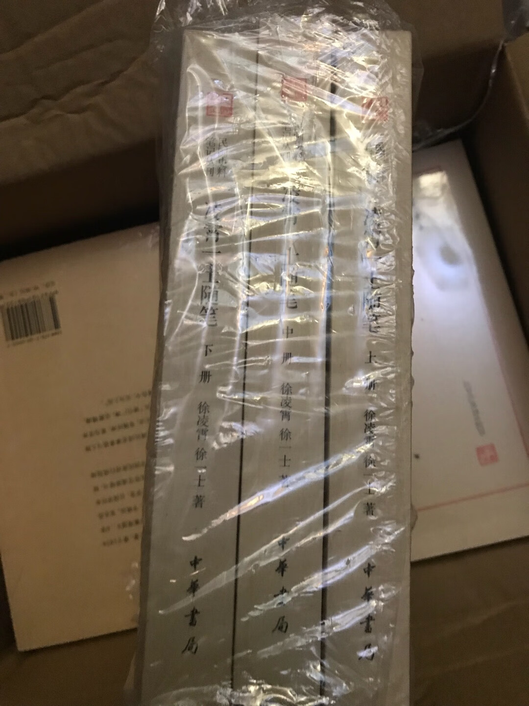 在网晚上下单《凌霄一士随笔》三本,第二天下午配送员就通知我已到达附近。当时我不在家,他征求我同意后放在~由为自提。书籍包装的很好,没有损坏。现在还没看,看完以后再写书评。