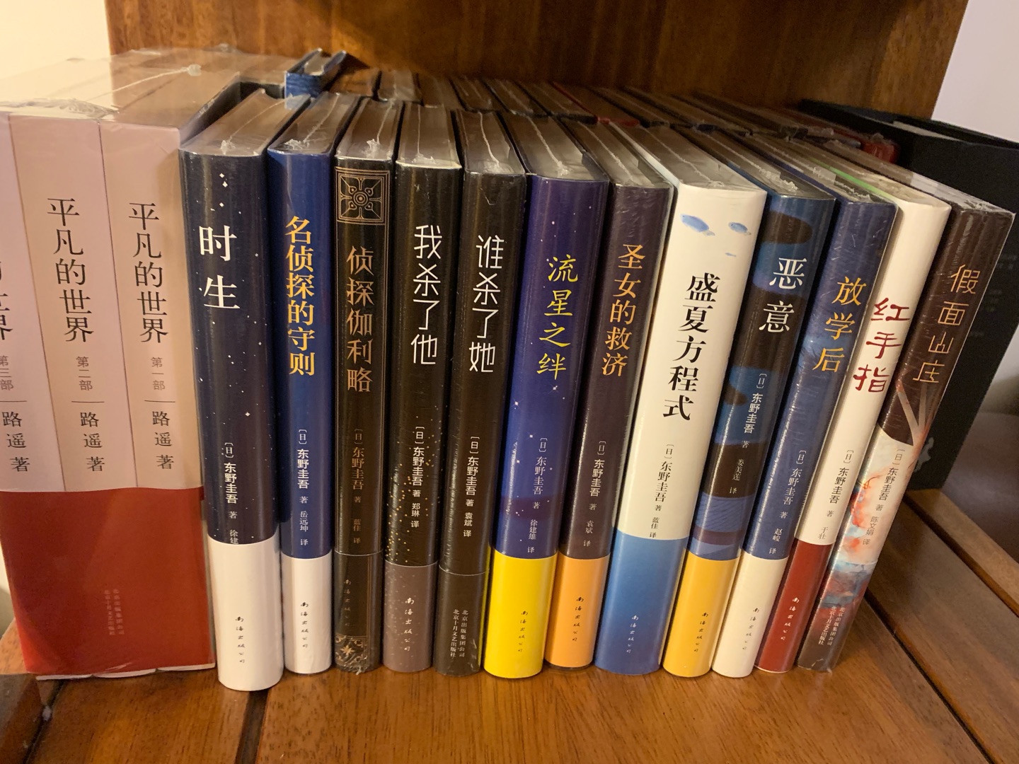 前一阵去书店两个半天读完了嫌疑人X的献身,从此沉迷于东野圭*的书,趁着活动买了好多本东野圭*的书,基本上都是想一口气看完的,很精彩!以后如果活动给力还会继续购买!