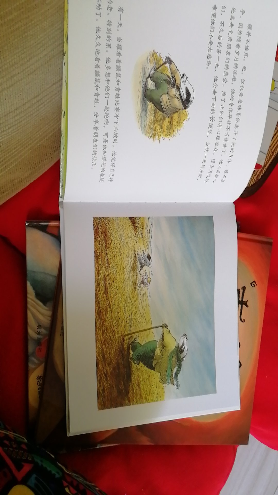 这次活动买了信谊许多本书,非常喜欢信谊的书,基本是闭眼入的。獾由于年老去世了,小动物们都很悲伤,每个小动物都会忆起獾教过他们的事情,给每个朋友都留下了离别礼物,很感人的一本书。