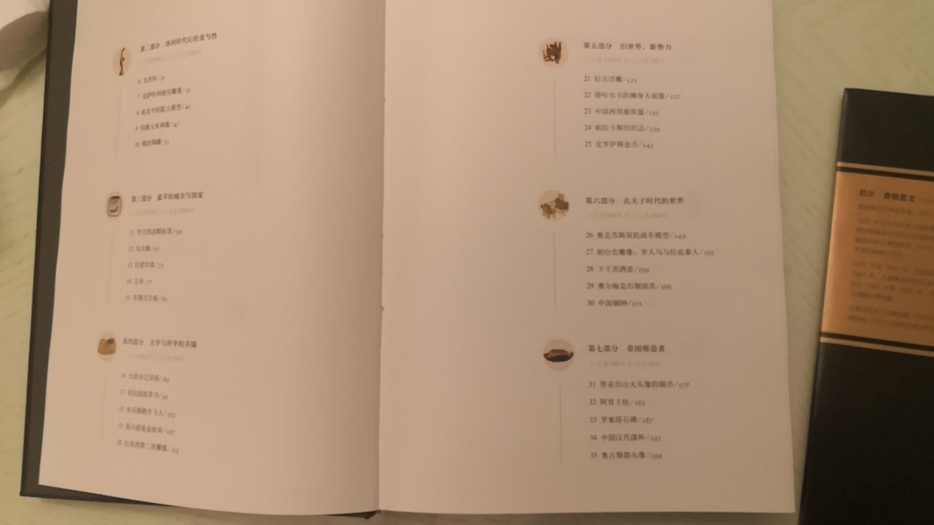 这本书非常的厚,而且内容丰富,印刷质量好。唯一的缺点是不经看,基本上一天就能看完。里面有许多关于中国历史的部分,其评价还是比较客观的。装帖设计讲究放在书架上,还是非常值得观赏的。