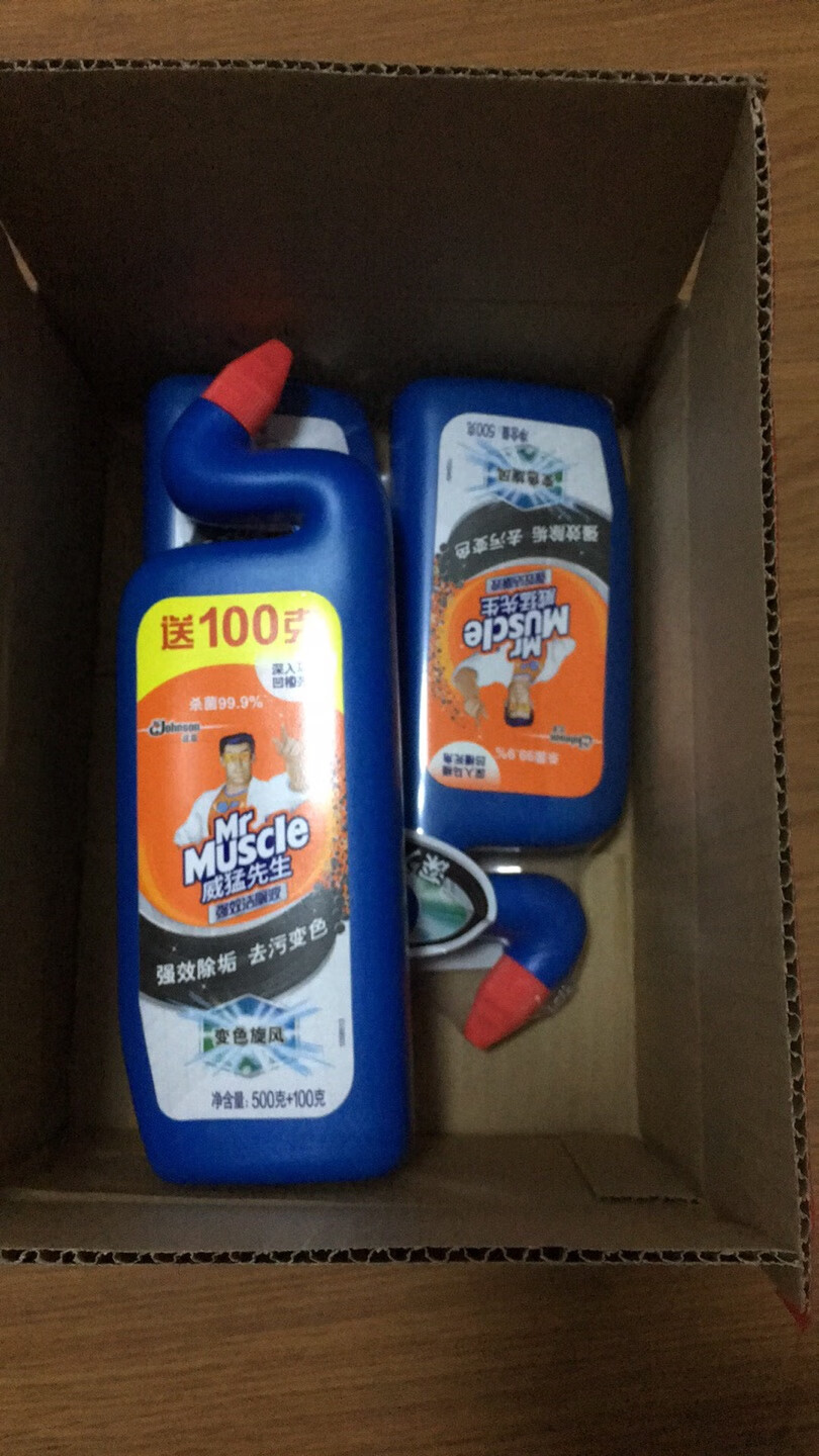 买两瓶送了100克,改天洗厕所,用下,看看效果