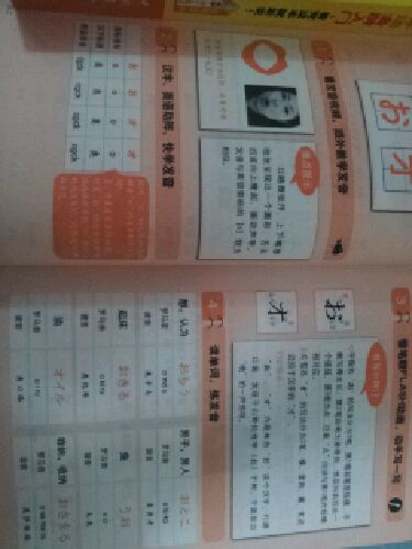 厚厚的一本,纸张还可以,大概翻了下,觉得还行,搭配着mp3和手机软件学。自己以前学过五十音图,所以看这里标注的好多中文音确实有些不太准