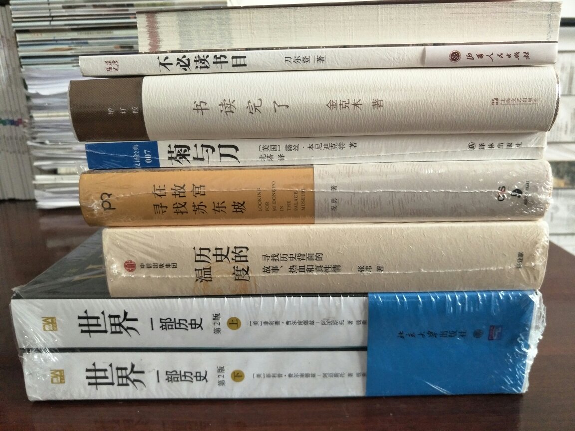 出差在外没有及时接到期盼已久的书籍,实际物流一如既往给力。接到快递小哥电话后就一直盼望着,回来后迫不及待查看,翻阅,喜悦满满。个别书籍例如《民国往事》没有塑封,其余绝大部分很好。