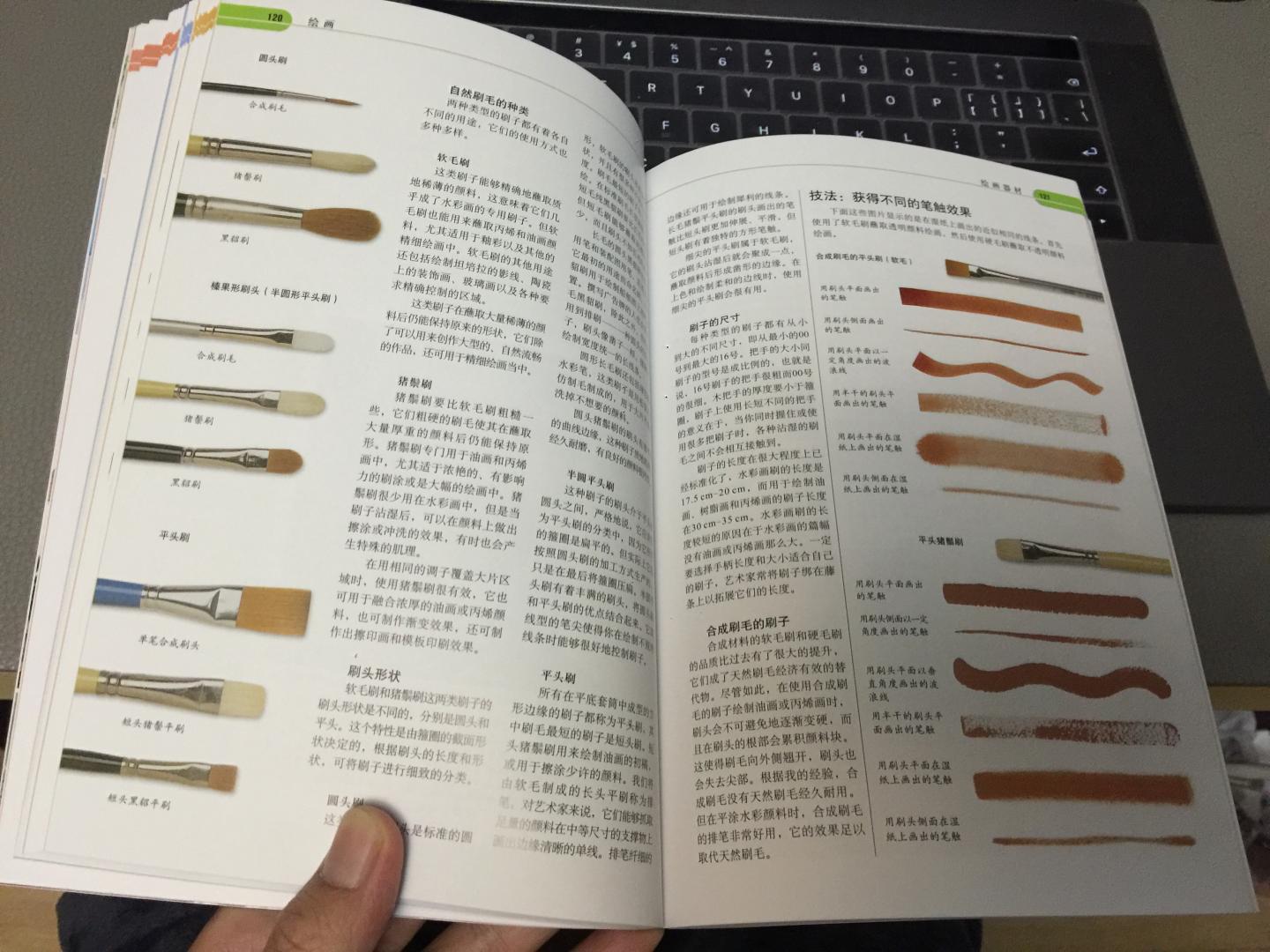 书籍的内容没有愧对这个书名,全书从绘画材料、手法、工艺、应用,多个方面进行讲述,很适合艺术类相关的人员研读和了解。但是每种工艺由于是概述,所以某些工艺的讲述缺乏行业经验和规范,仅做参考。
