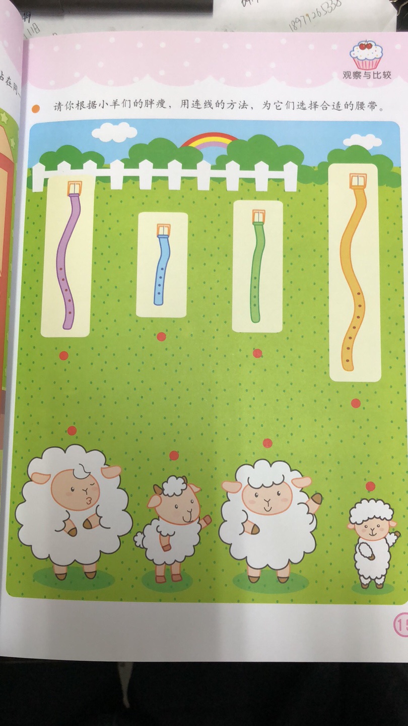这一类的书买了很多 又买了这套试试 大概翻了一下 感觉难一些 有些孩子没这个概念 比如其中一页动物的胖瘦对应选腰带长度 三四岁的孩子没系过腰带 感觉题是从大人的角度出的 不是很合理