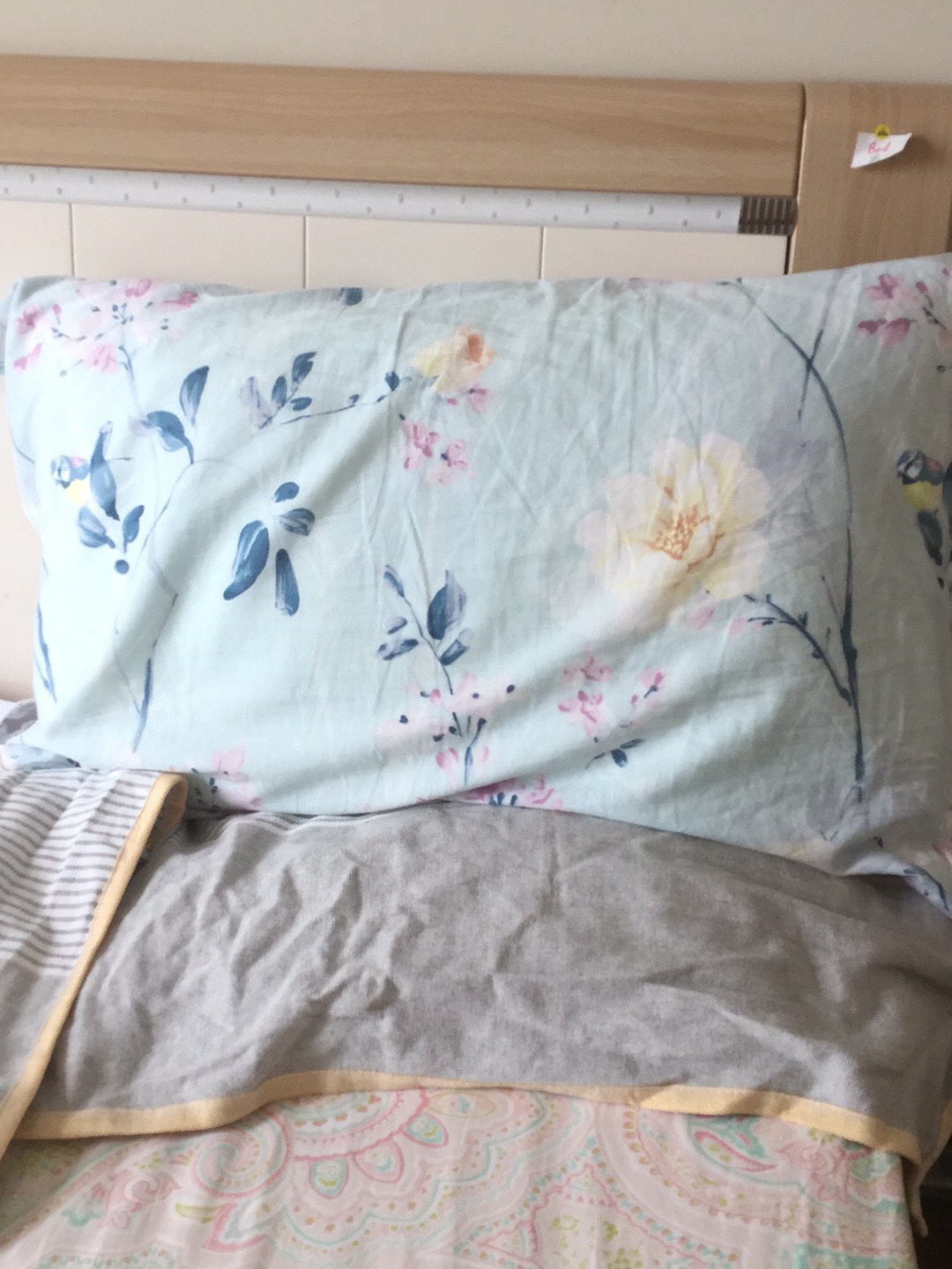 好淡雅的气质四件套\'布料很缜密,铺上凉爽舒服,很喜欢的一款,喜欢的就下手吧,棒棒哒。