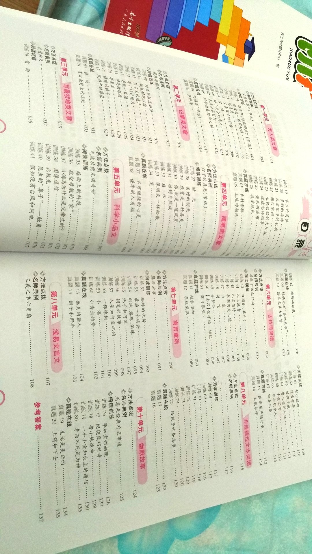 一天一篇,每篇15分钟,在不加重孩子的负担的情况下,培养孩子的阅读兴趣,提高孩子的阅读能力。紧扣教材,科学编排内容新颖,思路点拨,答案详尽【内容简介】阅读不仅是一种学习,更是一种生活方式。阅读素养是我们应当不遗余力培养的,它不仅关系着孩子现在的学习,还关乎着孩子将来幸福的指数。本书选入文章100篇左右,内容广泛,每一篇短文都精挑细选,打开孩子阅读视野,力求人文性和科学性、艺术性和工具性、知识性和趣味性的融合。阅读这些短文,不仅能让小学生增长各方面的知识,对他们吸收民族文化智慧、发展思维能力,受到高尚情操和趣味的熏陶,丰富自己的精神世界,发展个性,也是有益处的。在内容设计上,考虑到了各年段的阶段性而各有侧重;又兼顾了小学阶段阅读的连续性与整体性,通过科学的编排与训练,帮助孩子的语言得到发展,体会阅读的过程,在阅读实践中自主探究,提炼出适合自己的阅读方法,从而提升语文素养。