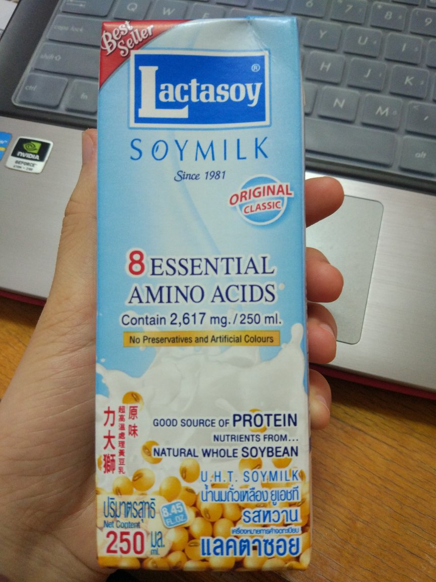 很浓的豆香味,个人口味来说偏甜了点