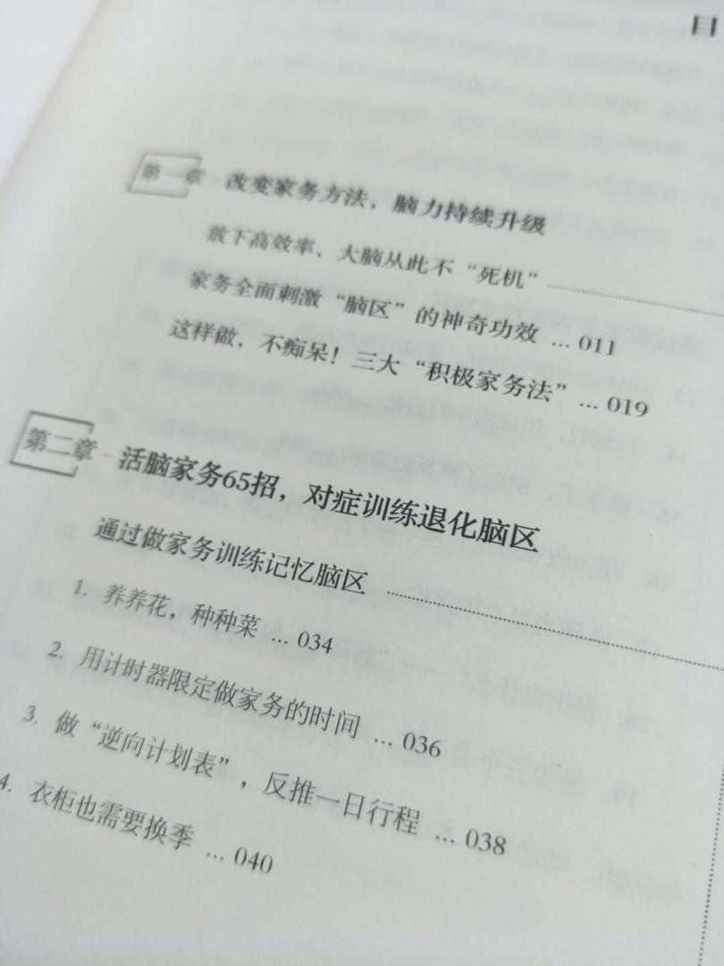 这本书不仅告诉我要怎么整理,还有适合家人的整理方法,帮助他们也养成整理习惯,真是帮了大忙。整理一个人做起来很累,家人一起做不仅没那么费力了,而且还可以增添生活的乐趣,家事头脑锻炼法真是帮了我的大忙。