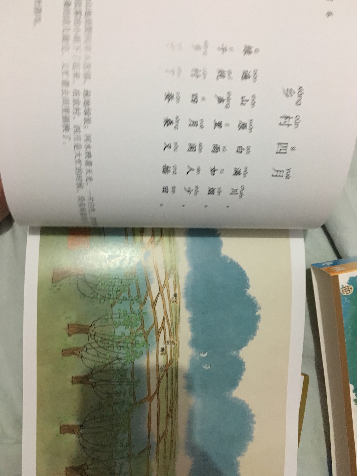 有拼音感觉不错,古诗里面太多不会念的字,容易念错的字,有拼音就好多了,里面也很精美