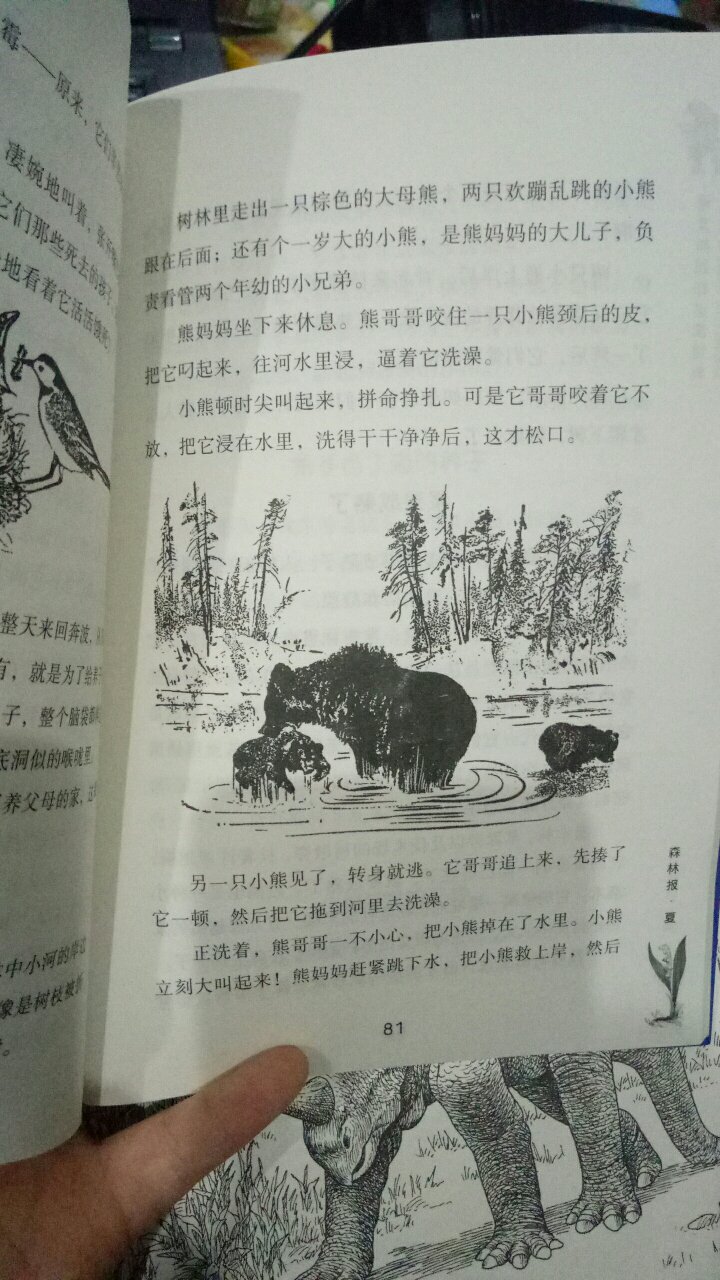 书的纸张一班,但内容很有趣,孩子说正是她需要的,我也看了,充满童趣和自然的气息。