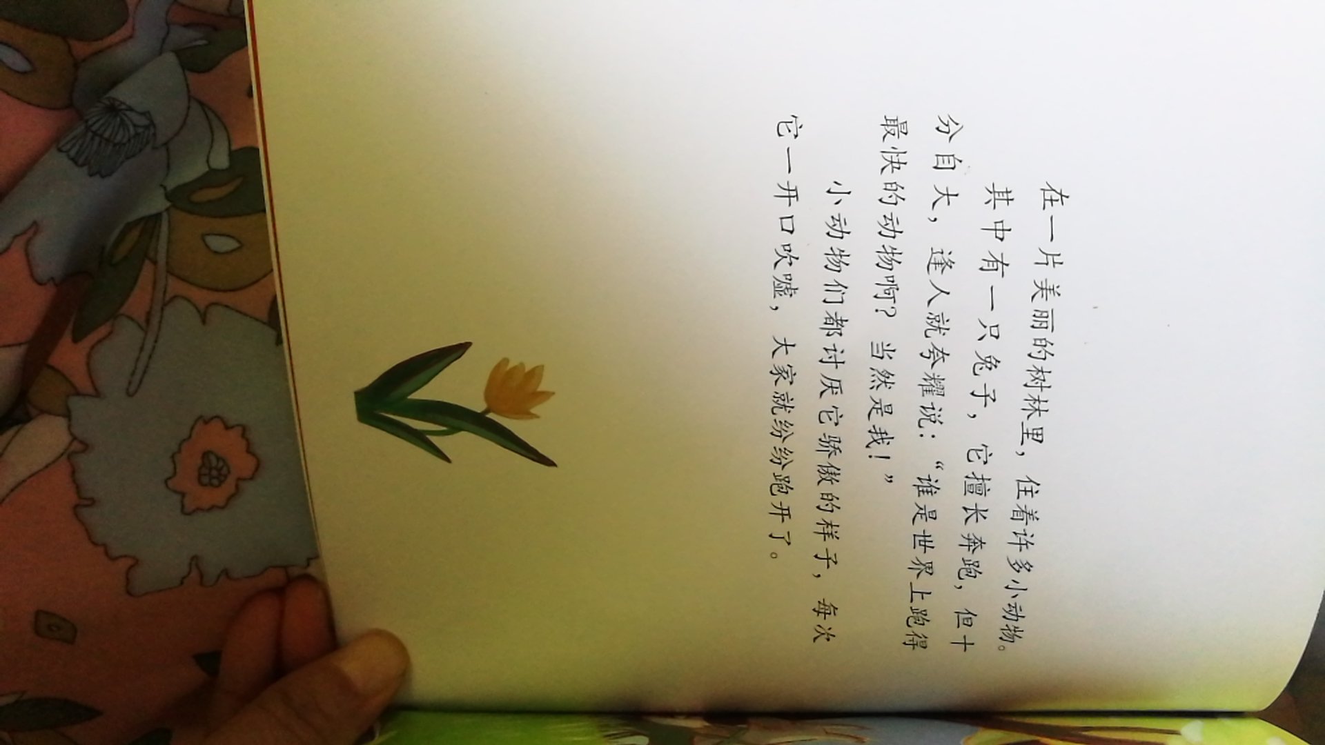 怎么说呢,是从安徒生童话,伊索寓言等选的一些小内容,给幼儿园孩子看。都是与小动物相关的童话,字数倒不多。感受一般,不太惊艳。