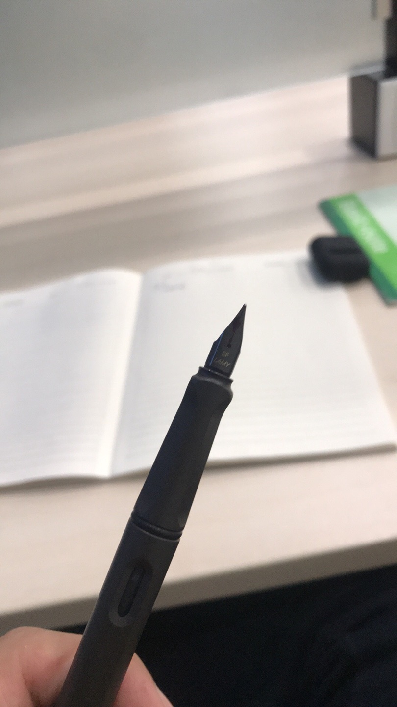 我严重怀疑是假的 我媳妇在银河商场实体店给我买的 结果被我弄丢了 为了不让发现我又在这买了一根 但是我感觉写起来不太一样 颜色好像也不太一样 我怕我混不过去