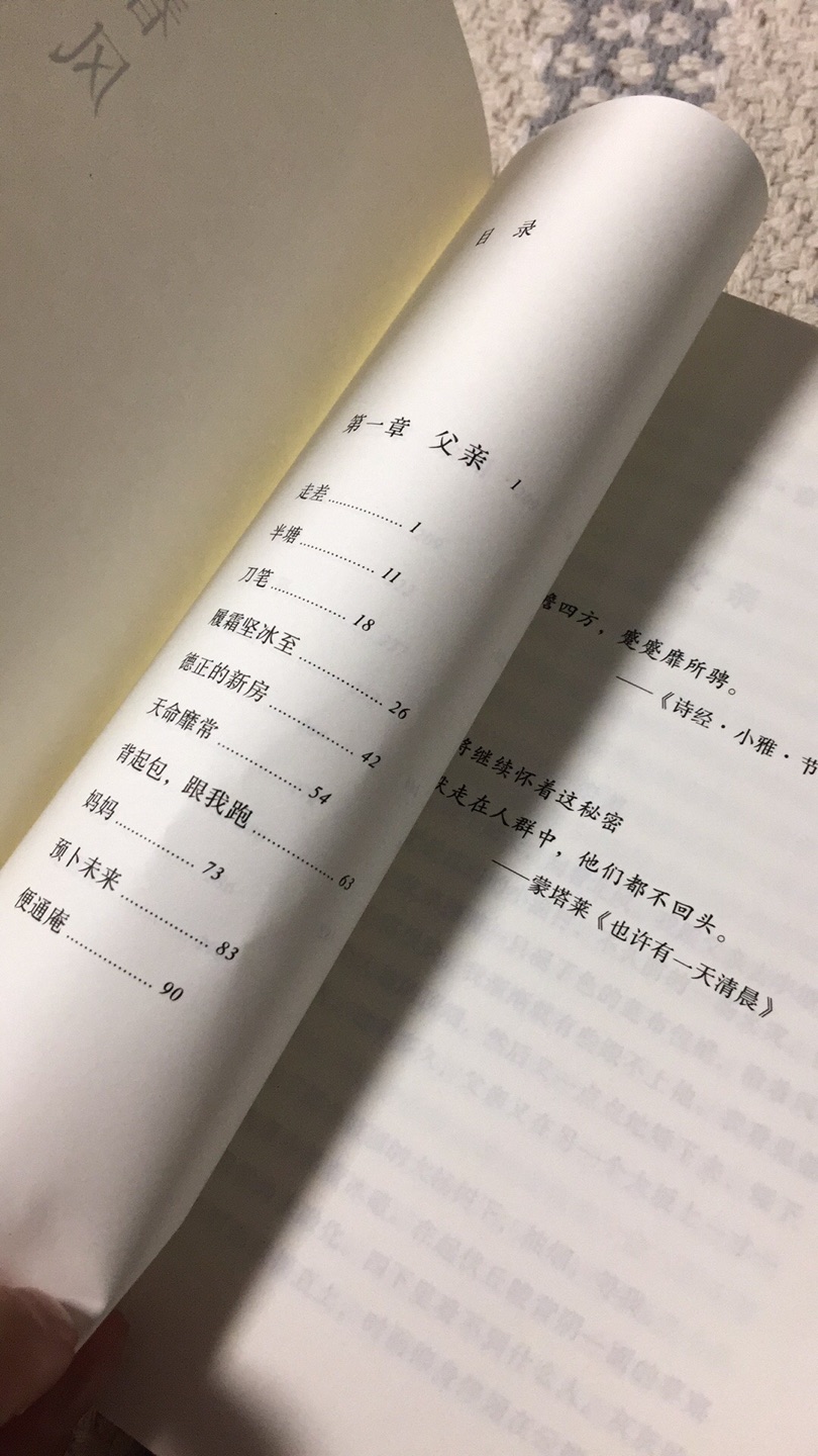 已经读完,是自己喜欢的类型的书。走差父亲,德正,老福,春琴...兜兜转转,奔波劳碌,最终没的没了,活着的终于走在了一起,相守在逝去的曾经的村子样的家院里,冥冥中就是要这样子的吗……这是怎样的一种记忆,又是哪一代人生命中永恒的回忆了,逝去的,即将逝去的,莫名的滋味萦绕...娓娓道来叙事式层层跌宕的悬念等等,文中不断出现闲话家常式的停顿和提醒,既是一种解释,也是强调赵伯渝对回忆的无法把握、不确定性和选择性。这根植于“我”对事物观照的内在逻辑、对命运之手的敏锐觉察,符合一个活在父亲最后的预言和暗示中、终身寻找身世之谜的中年男子身份,是对一个完整的叙述者形象的最终确立。