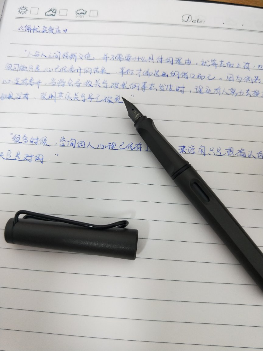 笔不错,比想象中的还顺滑,但是阻尼太小,不适合练字。