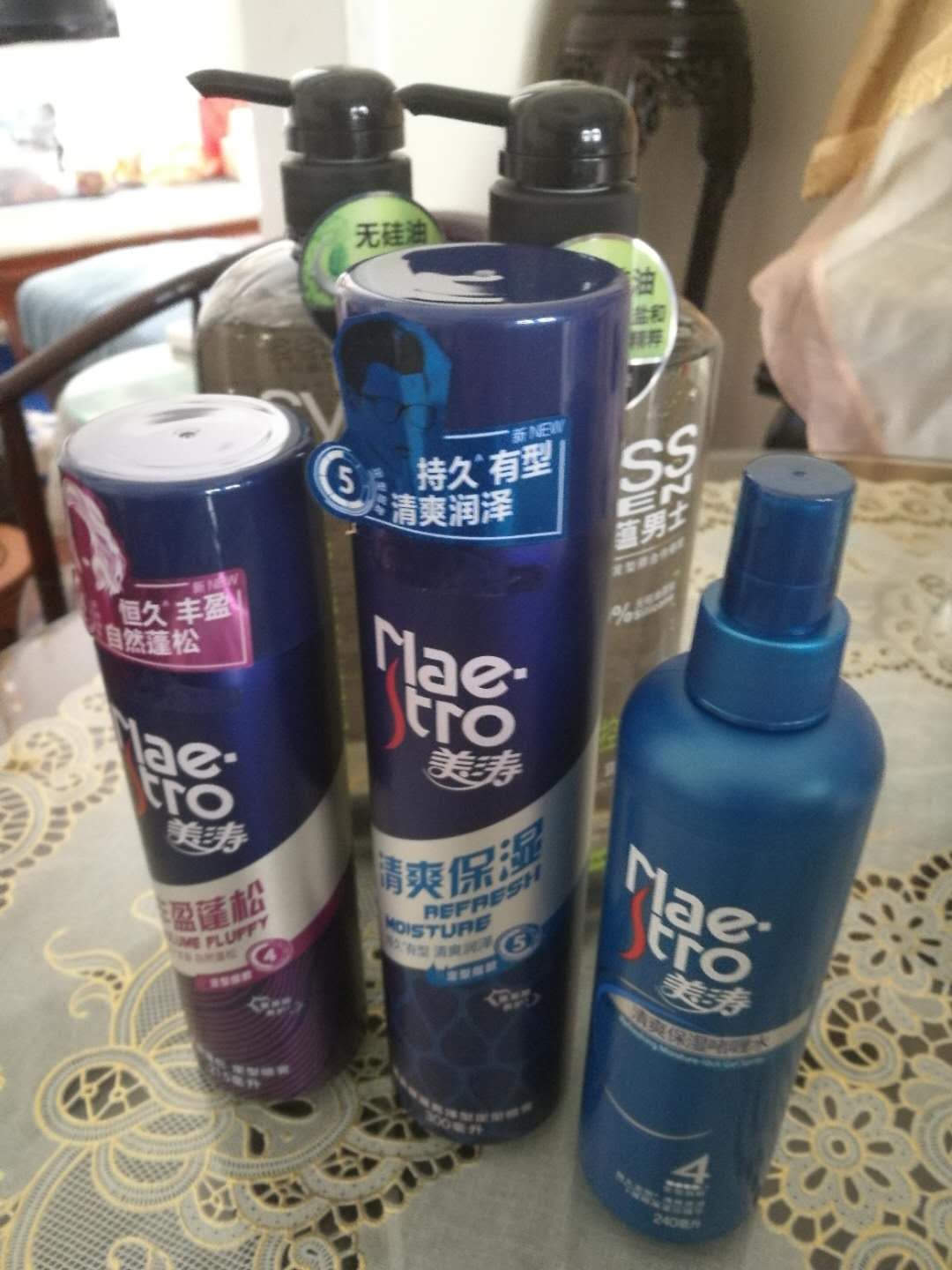 还没用呢,相信美涛定型系列
