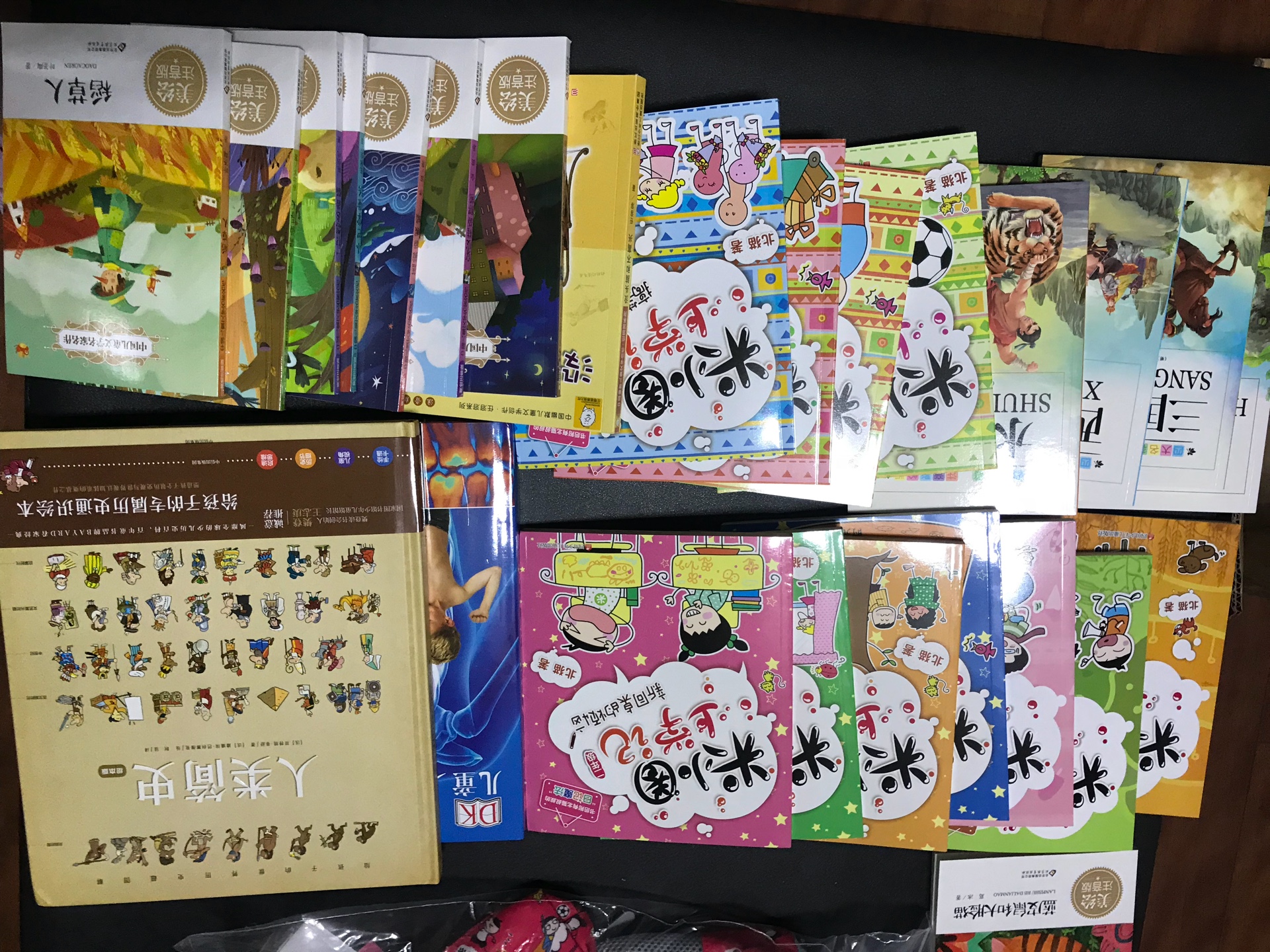 购买了很多次,物流速度没得说,质量也很好。儿子很喜欢,我有时也拿来看一看,哈哈哈。纸张质量和印刷都很好。颜色鲜艳。主要是还意外的收到了赠品书包,儿子简直喜欢到不行。太棒了。