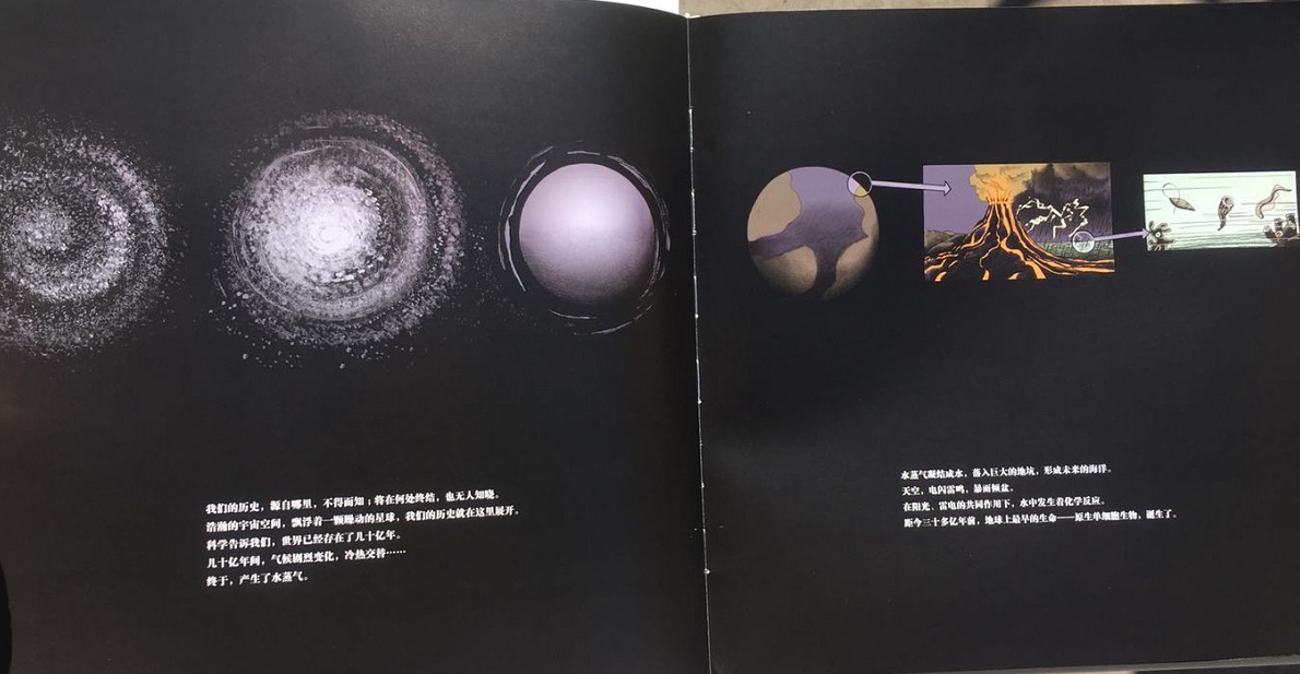 现在的家长越来越重视对孩子的历史教育。此书为孩子呈现出的由古至今的世界发展,正是为孩子形成正确的历史观世界观做得很好铺垫。书里有精美的图画和故事,让孩子过目不忘,还有数张游戏卡片,在玩的同时巩固了书中的知识,让孩子懂得“以史为鉴”。相比其他单纯的儿童历史绘本,本书更加有趣生动,也能很好的与父母互动,让孩子在游戏中学到知识。在游戏卡中出现的城市发展,就能让孩子思考图中人在干什么,城里城外的人是否过得一样的生活。卡片中还有很多名人,比如伽利略发明了摆针和温度计,也能让孩子了解科学。书中的地球形成和生命的出现,能让孩子对于世界和人类有一个很好的认知。综上所述,此书一定是孩子对历史认知而首推书籍!