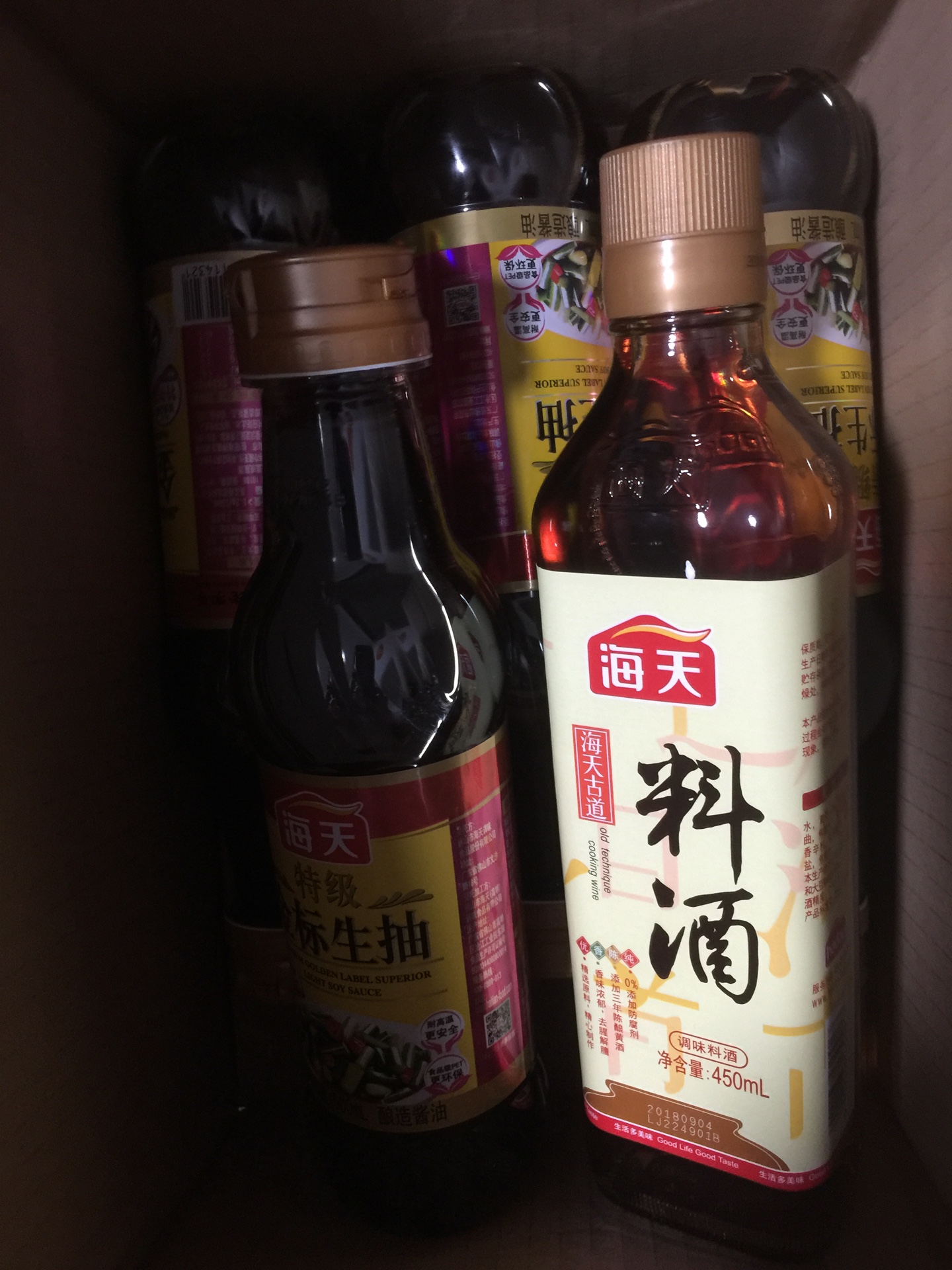 物流配送很给力、一直使用海天酱油、喜欢