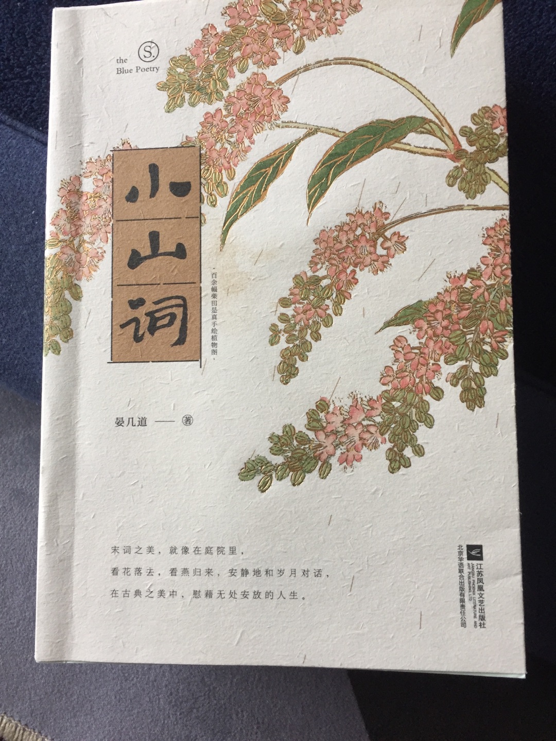 文艺范的一本小山词,插画很美,赏心悦目,宋词之美,就像在庭院里,看花落去,看燕归来,安静地和岁月对话,在古典之美中,蔚籍无处安放的人生.....就是字太小了,?累