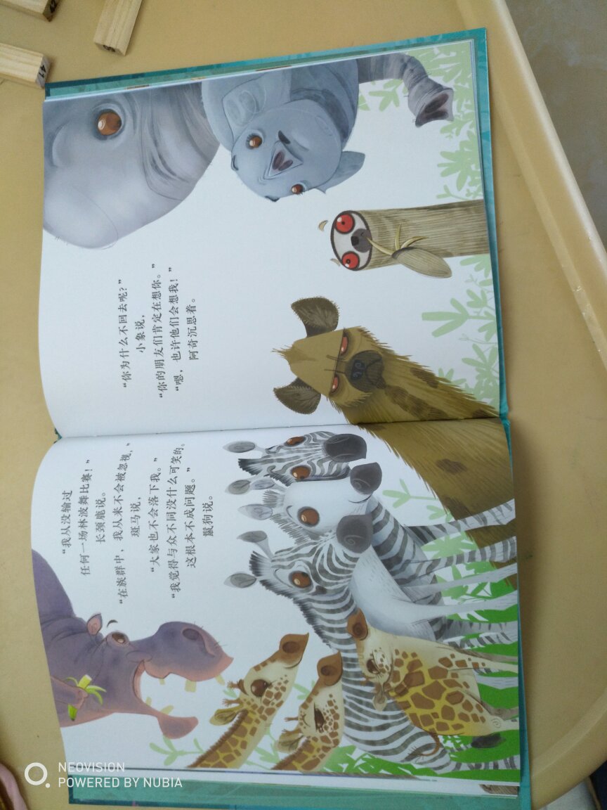 很棒的绘本,没有气味,画风简明,孩子很喜欢看,我也很喜欢。震撼我的不是那只树懒,而是那些非同寻常却又能很好的被同伴容纳的其他小动物们。愿世上所有非同寻常的人都能被温柔以待