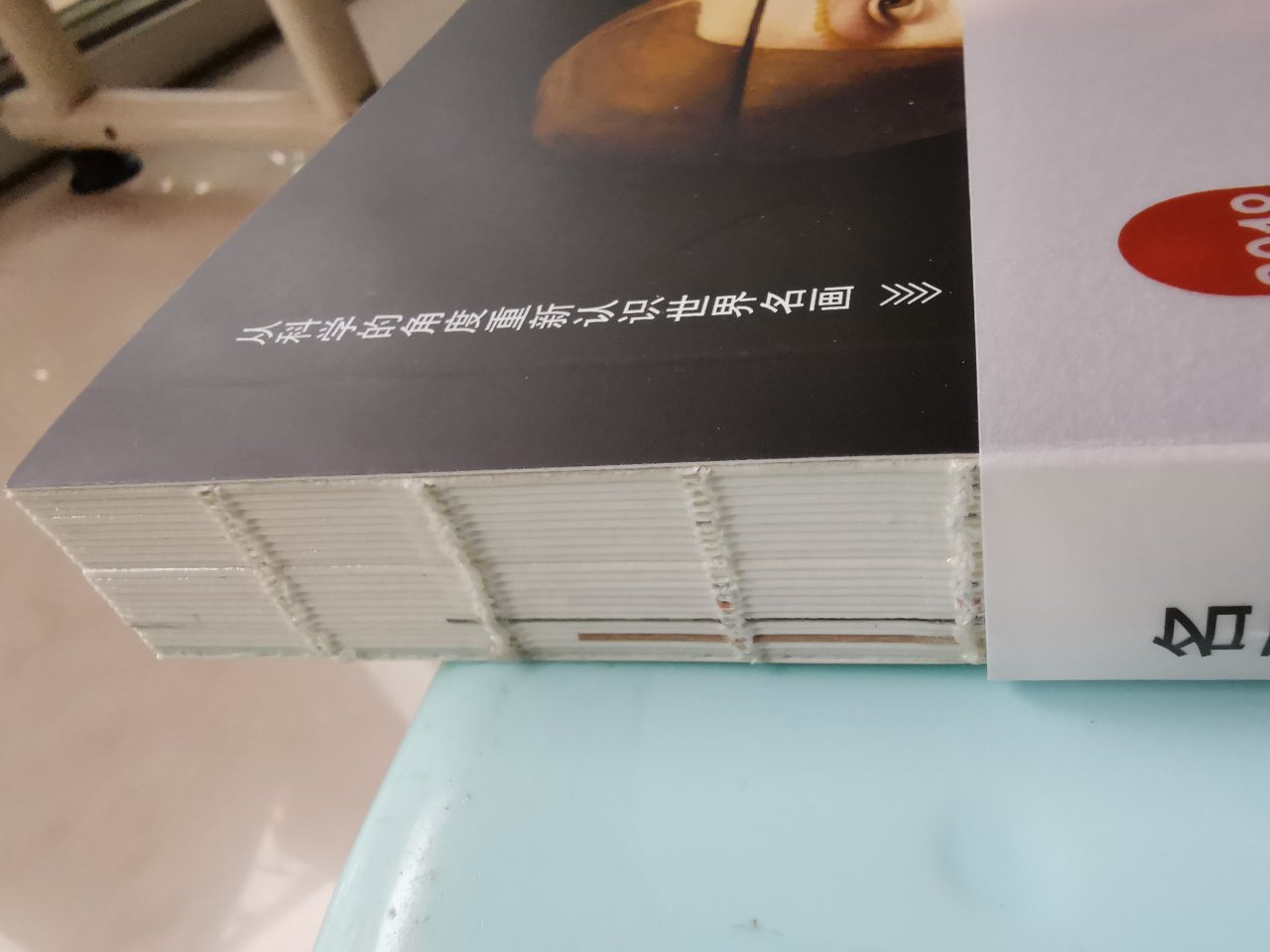 很特别的装订方式,书中的任何页都可以完全打开平放。书很精美,为孩子赏析世界名画开辟了不同的视角,值得一买。唯一不是书的外壳下面有点损坏了,对于强迫症来说有点不完美。