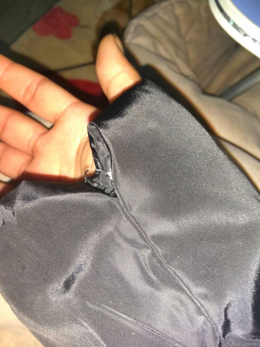 袖子口线开了,衣服太长了物流慢