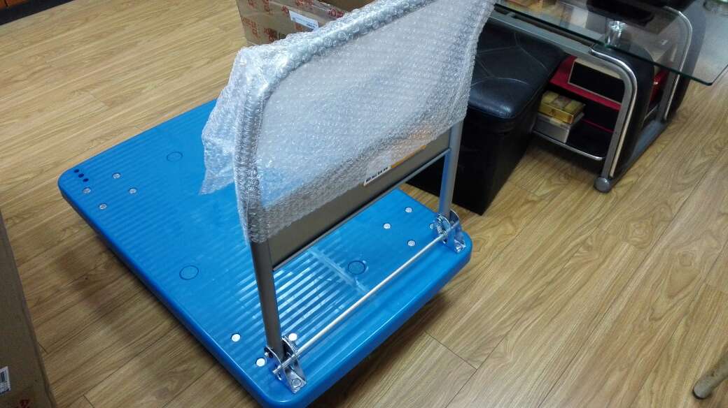 新越昌晖平板车小推车拖车手推车货车搬运车货塑钢车身60x90承重约300kg静音升级E22015-1,质量好,物流快。