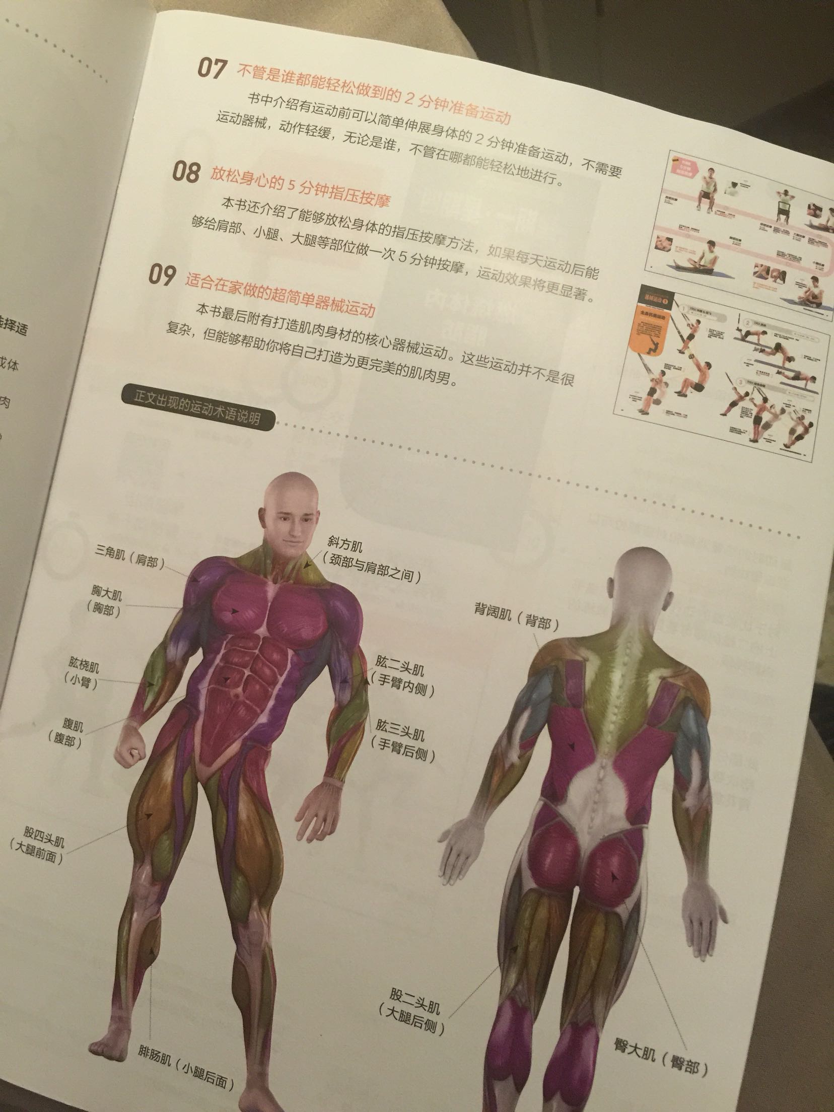 刚买的书打开就脱胶了,看了几页还有错版的。纸张很薄,手感一般,像杂志类的感觉,(杂志起码肯下点钱弄个好点的胶水)奇奇怪怪的“正版”书,希望能坚持,还没看多少,书的封面内页带视频教程,要扫二维码,这点挺好的,起码有个示范,但体验感很差,感觉像临时弄的,卖一段时间就连视频都会消失掉的感觉,一点都不专业,倒不如去看keep的视频来得方便,不知道能不能有个方法把视频完全下载下来,留个底。我看中这书是因为有时间训练计划的,可以根据情况操作,感觉很理想,就看自己的情况啦。这“杂志”勉强OK吧……包装和视频体验都很差 扣1颗星。