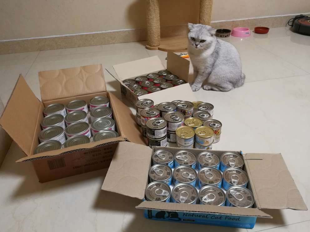 家里的罐头差不多吃完了,刚好有活动就赶紧囤货了,买了好几个牌子多种口味,猫咪一定会超级喜欢……