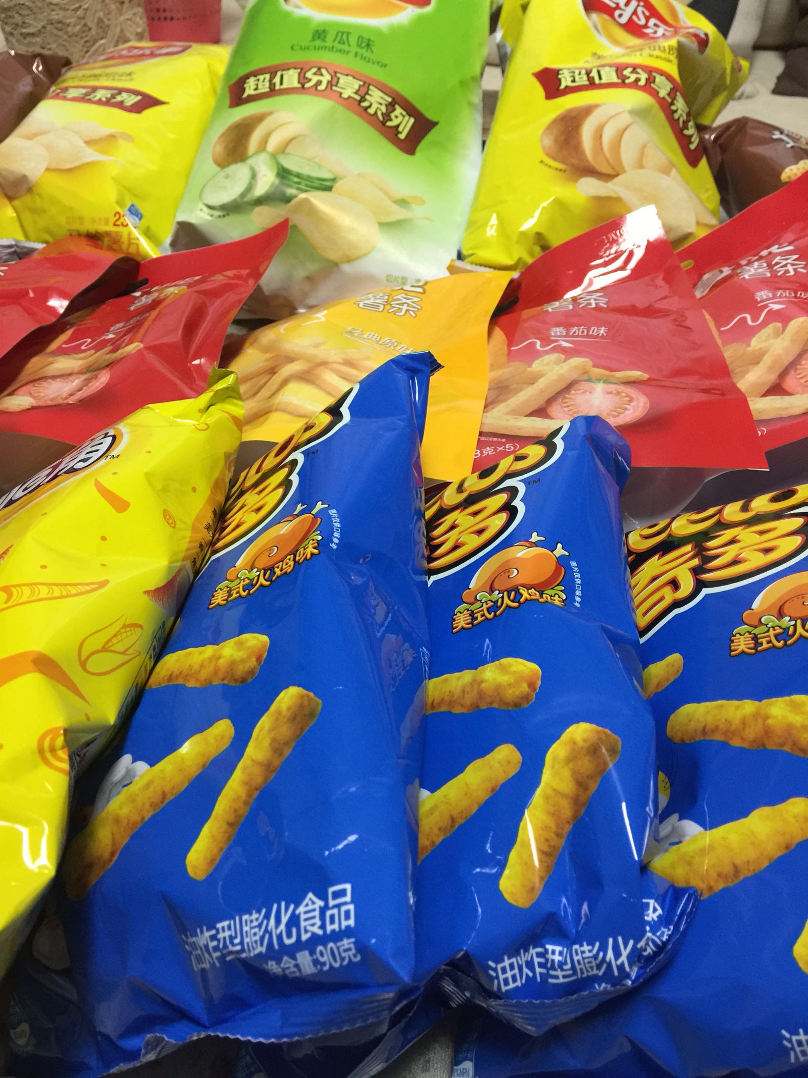 乐事薯片,买了一大堆,好评