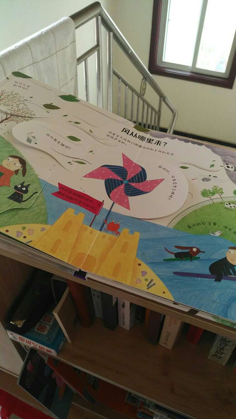 页数太少了。是纸板书,有翻翻页,以前天天问我天空为什么会下雨,现在买了似乎又没有兴趣了。唉,买一大堆书的心理安慰都是,万一老娘生二胎就物尽其用了。一共六张图片,全书就这么多内容