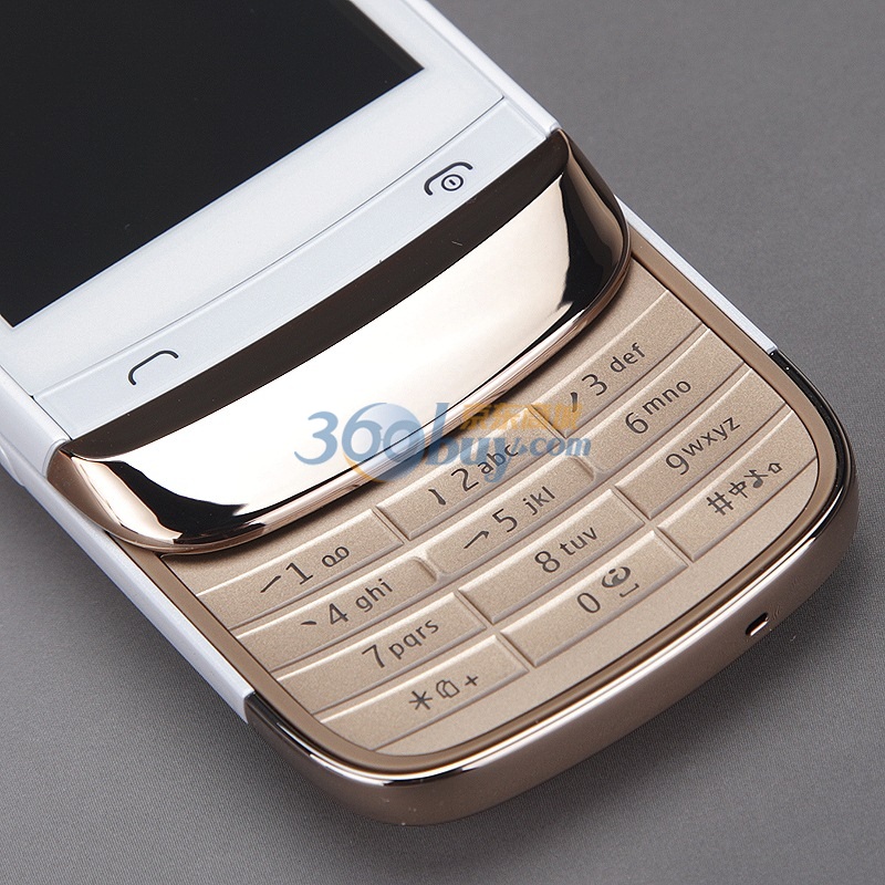 诺基亚(NOKIA)C2-03 GSM手机(镀金白)双卡双