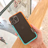 俏皮畫 蘋果16手機殼無邊框散熱透氣iPhone15promax保護套個性簡約14plus防摔殼 【純邊框撞色】白+粉 iPhone 14 曬單實拍圖