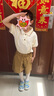 童然幼兒園園服夏裝英倫風純棉小學生校服運動會套裝夏季兒童畢業(yè)班服 男生短袖+短褲 130cm(130cm正碼) 曬單實拍圖