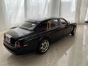 京商 京商 1:18  勞斯萊斯幻影 雙色加長版四門加長 汽車模型合金車模 黑色金腰線 曬單實拍圖