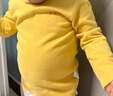 童泰四季5月-4歲嬰幼兒衣服寶寶家居休閑內衣兒童套頭套裝 黃色 90 cm 曬單實(shí)拍圖
