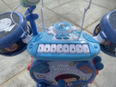 Letop Baby兒童架子鼓玩具爵士鼓電子琴唱歌麥克風(fēng)早教樂(lè )器男女孩六一禮物 【禮盒版】架子鼓（三合一）藍色 兒童生日新年六一禮物 曬單實(shí)拍圖