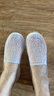 SKECHERS斯凱奇女鞋透氣一腳蹬夏季百搭單鞋甜美蕾絲懶人健步鞋媽媽鞋 124732/LAV 薰衣草色 35 曬單實(shí)拍圖