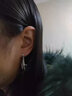 蔓笙十字架耳釘男潮流高級感男士耳環(huán)單只小眾流蘇耳飾學(xué)生耳墜耳掛 單只 曬單實(shí)拍圖