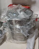 Momscook 慕廚304不銹鋼雙耳燉鍋小奶鍋湯鍋 加厚煮面鍋燃?xì)怆姶艩t可炒 24x14cm單層(MT2414ST1) 24cm 曬單實(shí)拍圖